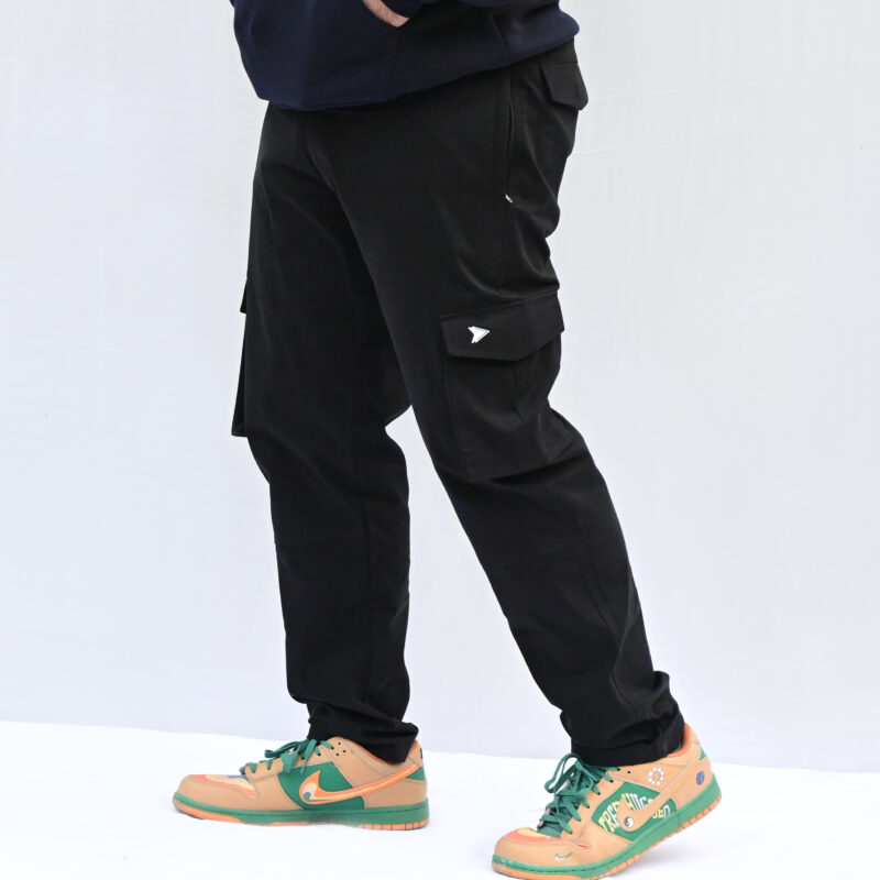 Inception Men’s Stylish Comfort Fit Cargos(Black)