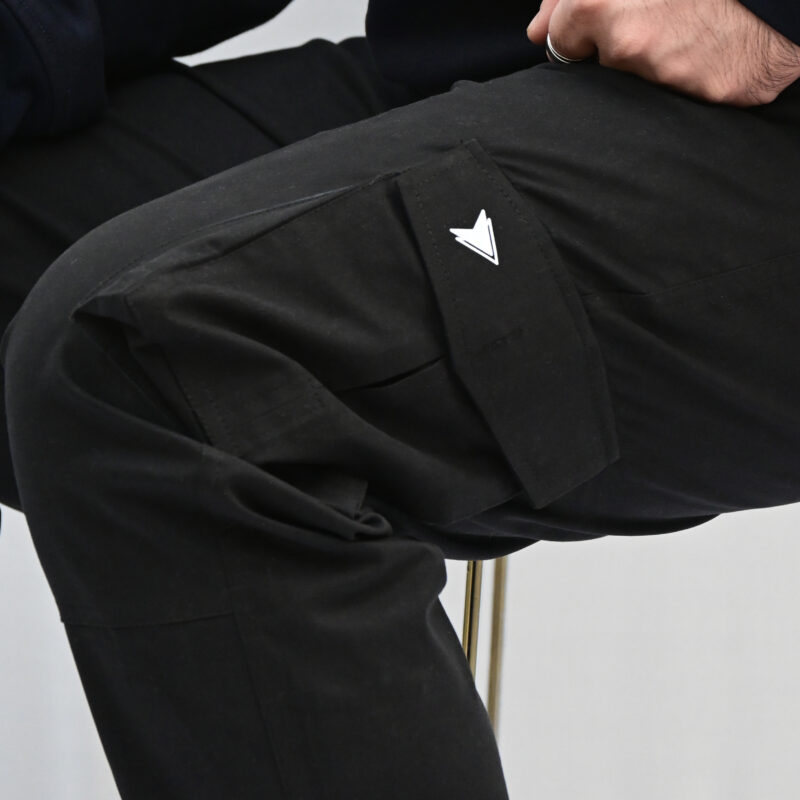 Inception Men’s Stylish Comfort Fit Cargos(Black) - Image 4