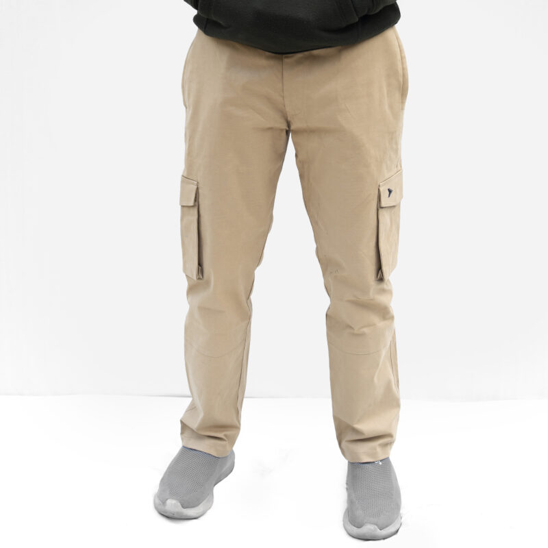 Inception Men’s Stylish Comfort Fit Cargos (Tan) - Image 2