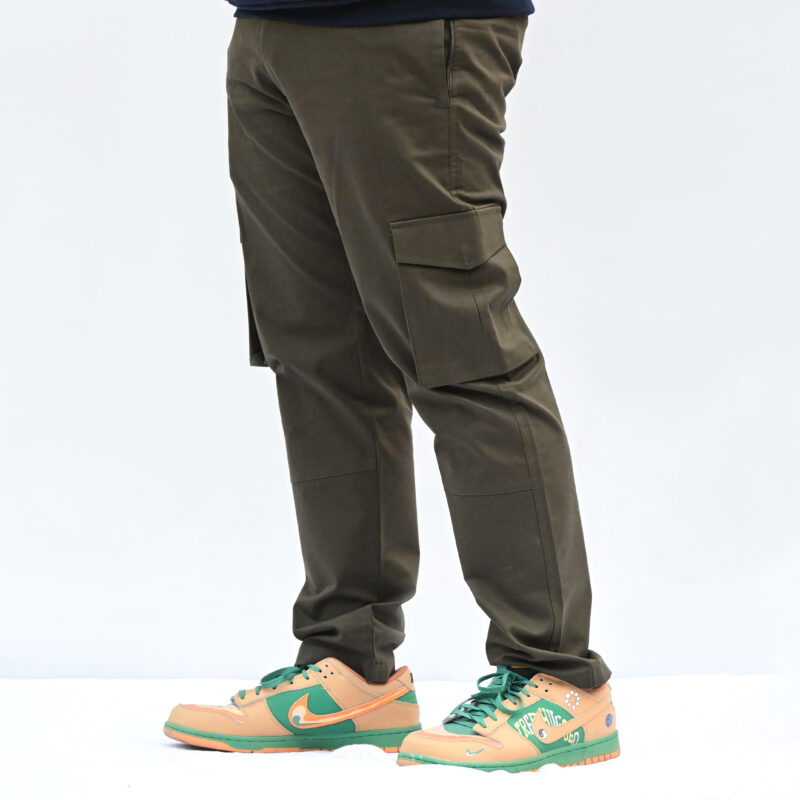 Inception Men’s Stylish Comfort Fit Cargos (Olive Green)