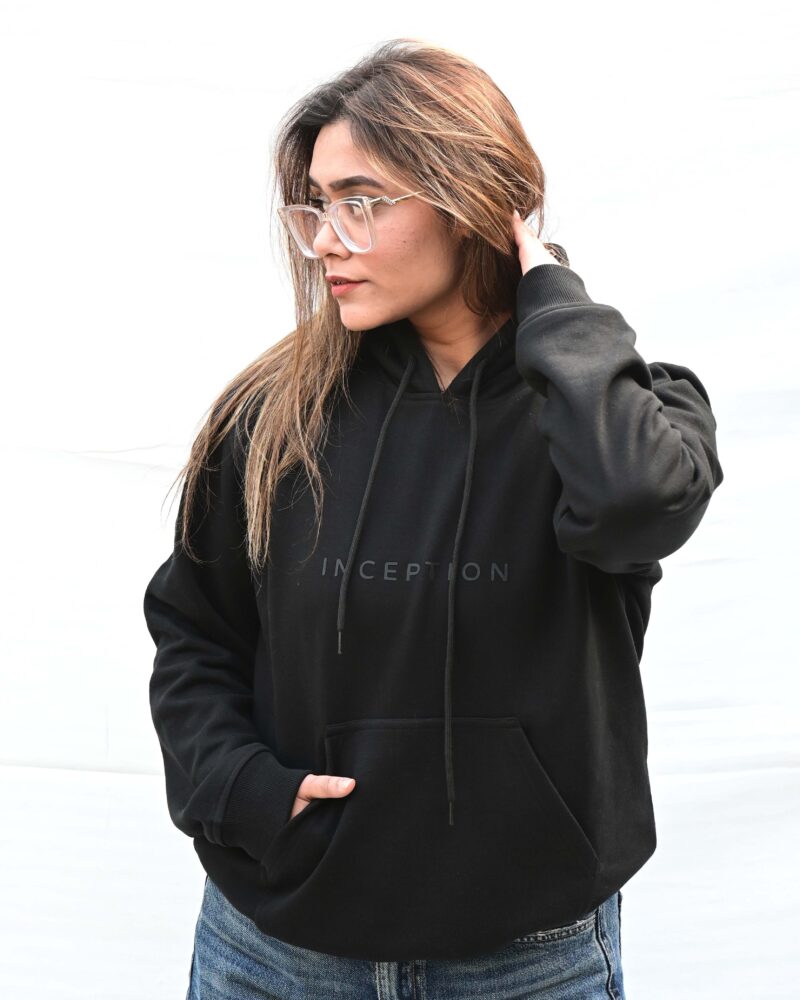 INCEPTION COMFORT FIT  BLACK HOODIE