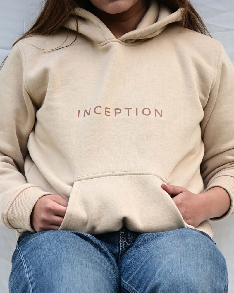 INCEPTION COMFORT FIT BEIGE HOODIE - Image 2