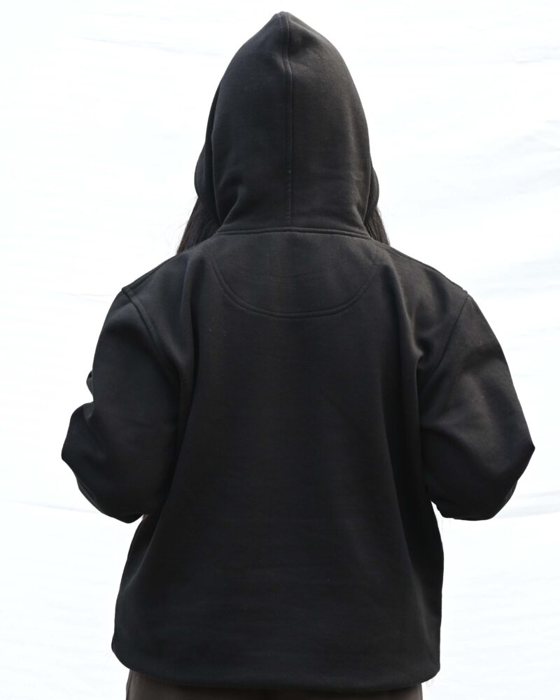 INCEPTION COMFORT FIT  BLACK HOODIE - Image 2